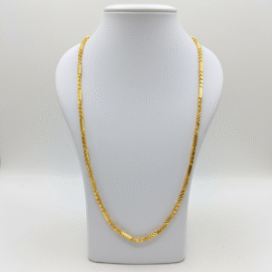 Elegant X Cutting Jayanthi 10 Pidi Gold-Plated Chain